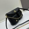 69305705f09edb6de4c4f4ee Upgraded Lamb Skin 24P 👑 Chanel 24P This Season's Dark Horse Hobo Hippie Bag