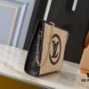 Upgraded Original M81366 Black and Caramel Cosmetic Pouch with Chain