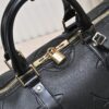 693057f7f09edb6de4c4f656 N44810 45532 Upgraded Version 45cm Imported Full-Grain Leather Black Embossed Large Flower Travel Bag N41416 45532