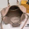 N44810 45532 Upgraded Version 45cm Imported Full-Grain Leather Black Embossed Large Flower Travel Bag N41416 45532