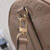 N44810 45532 Upgraded Version 45cm Imported Full-Grain Leather Black Embossed Large Flower Travel Bag N41416 45532