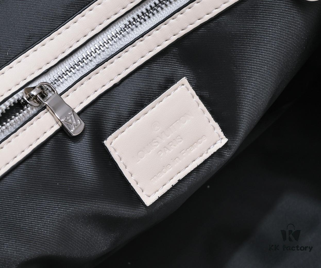 69305804f09edb6de4c4f66d N44810 45532 Upgraded Version 45cm Imported Full-Grain Calfskin Black Embossed Large Flower Travel Bag N41416 45532 Keepall