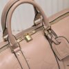 N44810 45532 Upgraded Version 45cm Imported Full-Grain Leather Black Embossed Large Flower Travel Bag N41416 45532