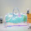 69305873f09edb6de4c4f72f Exclusive Real-shot - Upgraded Version‼️ High-end Quality M53271 41416 KEEPALL 50 Transparent Rainbow Travel Bag (with Shoulder Strap)