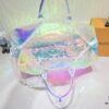 69305879f09edb6de4c4f738 Exclusive Real-shot - Upgraded Version‼️ High-end Quality M53271 41416 KEEPALL 50 Transparent Rainbow Travel Bag (with Shoulder Strap)