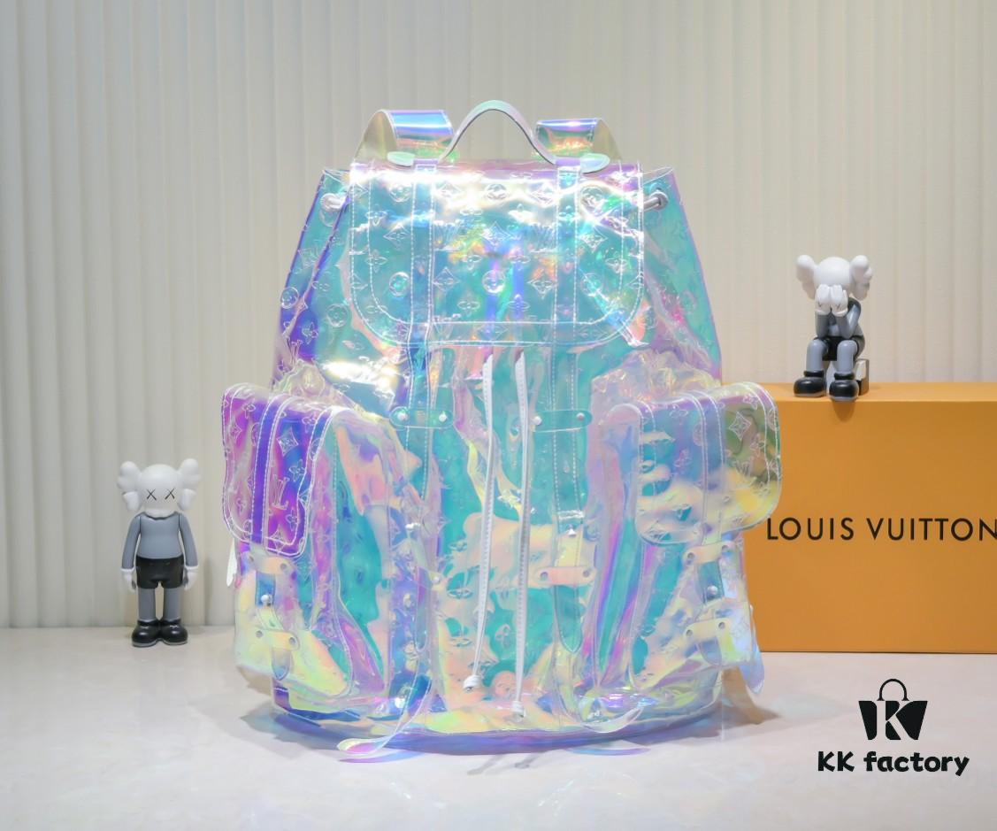 69305879f09edb6de4c4f73a Exclusive Real-shot - Upgraded Version ‼️ Model M53286 M41379 Transparent Colorful! CHRISTOPHER Oversized Backpack