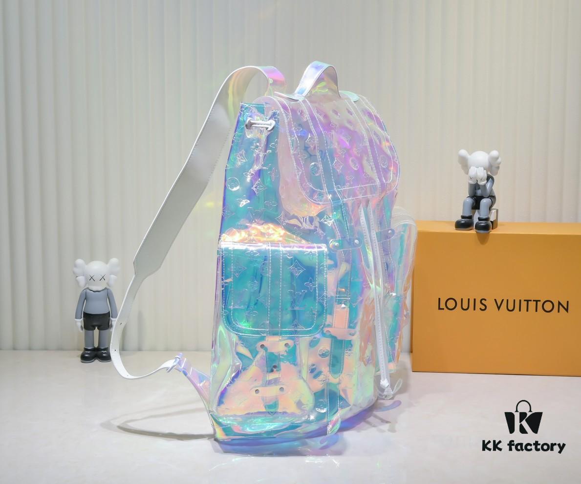 6930587ef09edb6de4c4f742 Exclusive Real-shot - Upgraded Version ‼️ Model M53286 M41379 Transparent Colorful! CHRISTOPHER Oversized Backpack