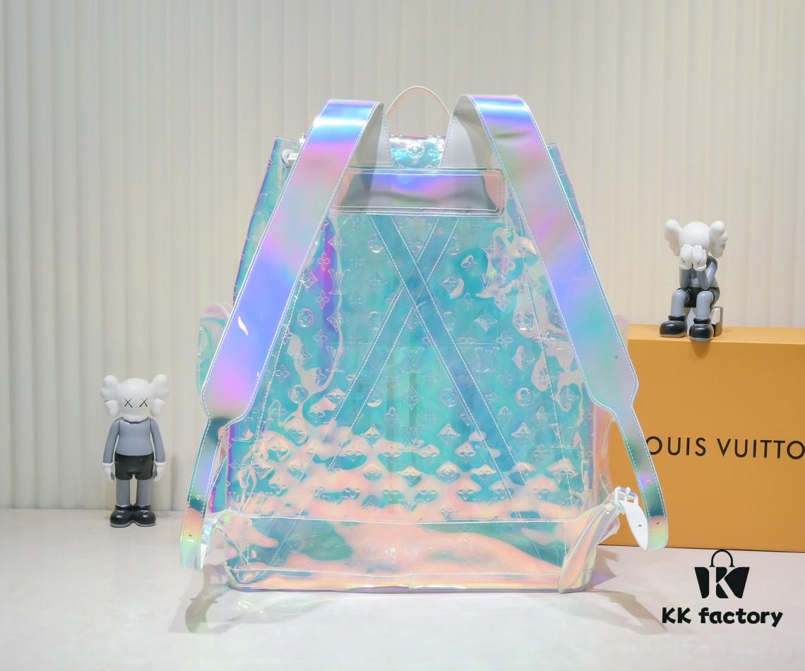6930587ff09edb6de4c4f749 Exclusive Real-shot - Upgraded Version ‼️ Model M53286 M41379 Transparent Colorful! CHRISTOPHER Oversized Backpack