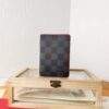 Top Quality Original 💎 [Photographed with Personal Background] N63144 Black Grid with Red, This Wallet Combines the Elegance of Damier Graphite Canvas and the Fine Texture of Epi Leather, Featuring Stripes Adorned with Louis Vuitton Signature Details