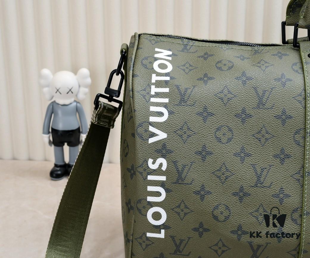 693058c6f09edb6de4c4f7c2 Exclusive Real Photo - Upgraded Version ‼️ Real Photo M23963 Green 41416 Keepall Bandoulière 50 Travel Bag from the Monogram Tones Collection