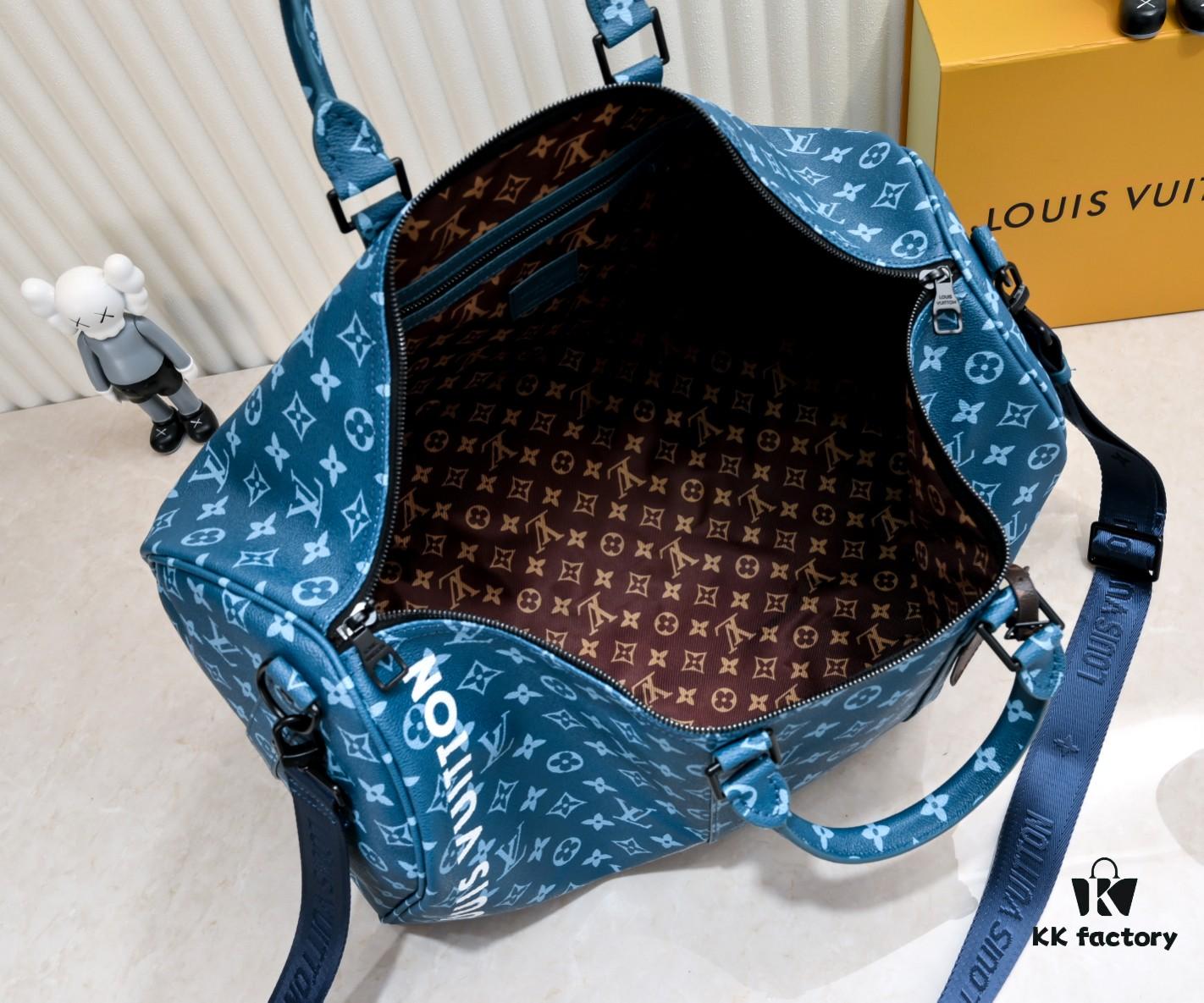 693058c7f09edb6de4c4f7c4 Exclusive Real Photo - Upgraded Version ‼️ Real Photo M23963 Green 41416 Keepall Bandoulière 50 Travel Bag from the Monogram Tones Collection
