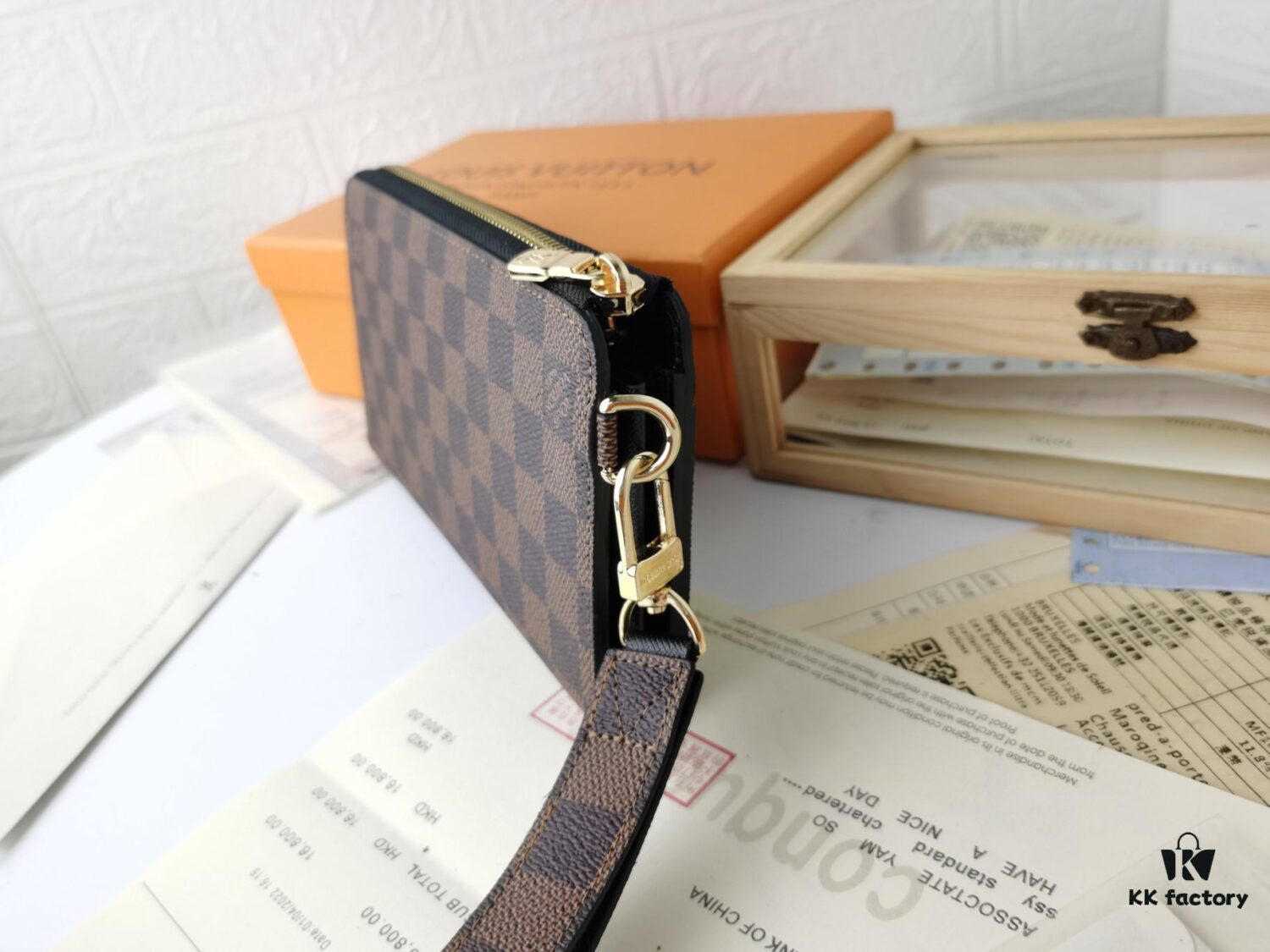 Top Quality Original 💎 [Real Photo, Plain Background] Zippy Dragonne Zip Wallet M69037