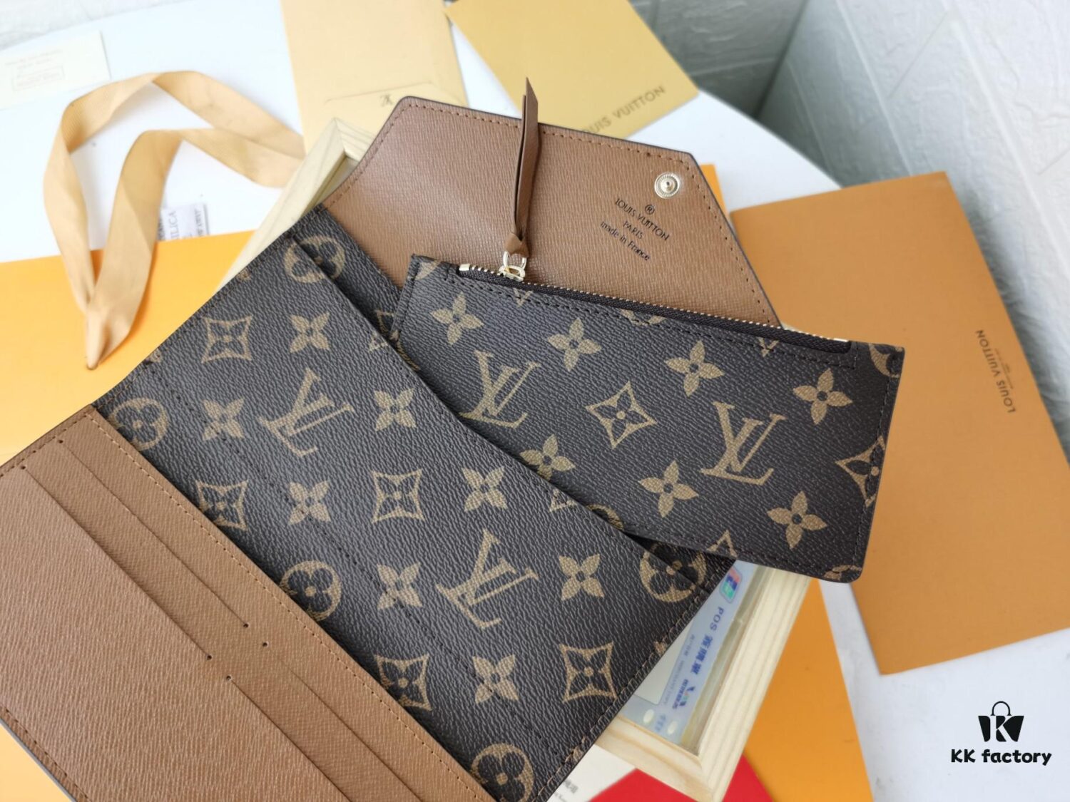 693058f6f09edb6de4c4f80a Top Quality Original 💎【Real Photo, Personal Background】Josephine Wallet Inspired by Louis Vuitton's First Wallet Design