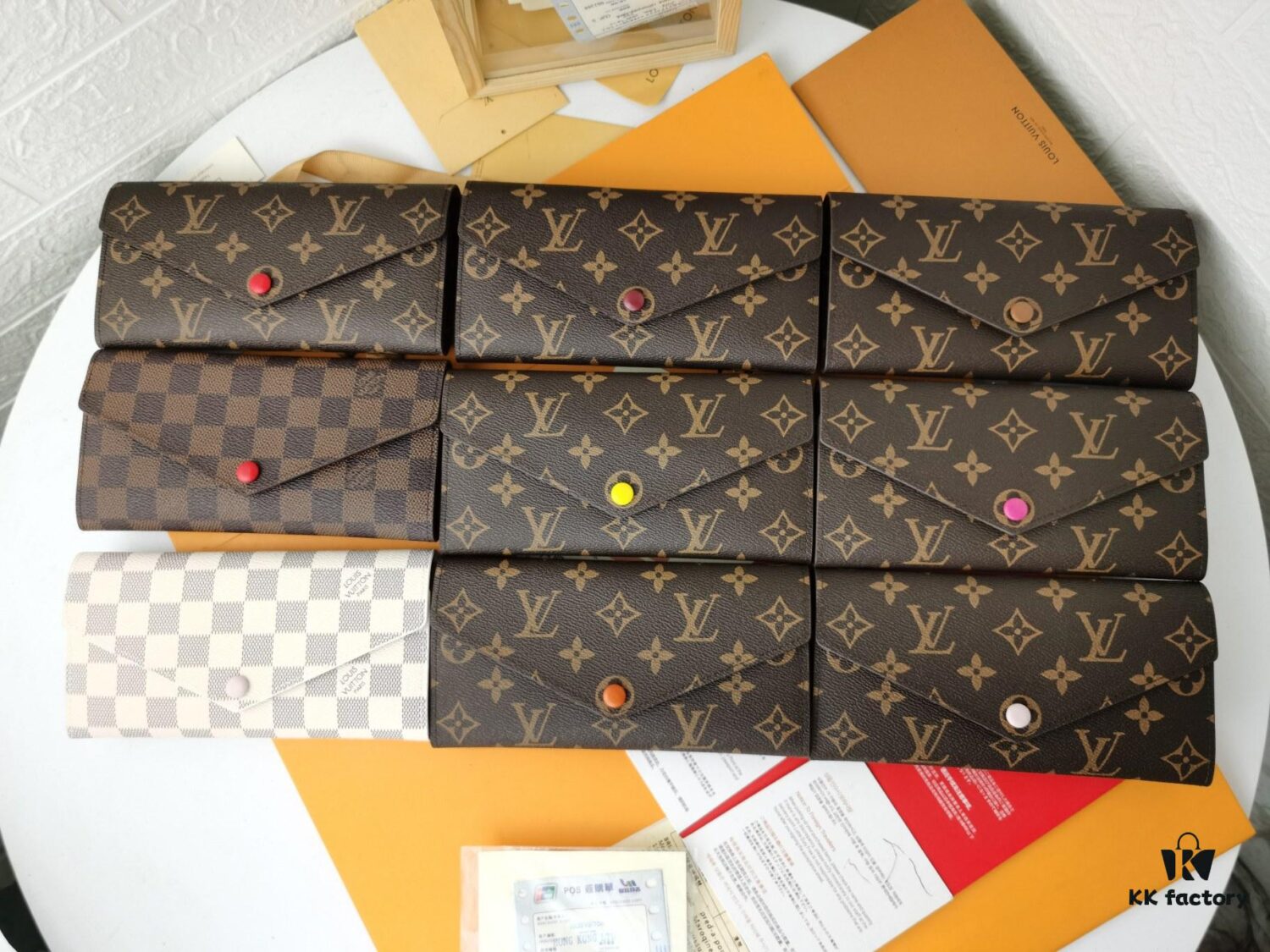 Top Original 💎 [Real Photo, Own Background] Josephine Wallet Inspired by Louis Vuitton's First Wallet Design