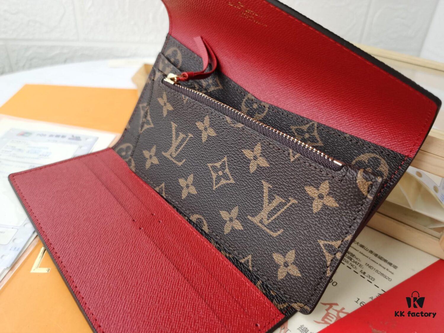 Top Quality Original 💎 [Item Photographed with Personal Background] Josephine Wallet Inspired by Louis Vuitton's First Wallet Design