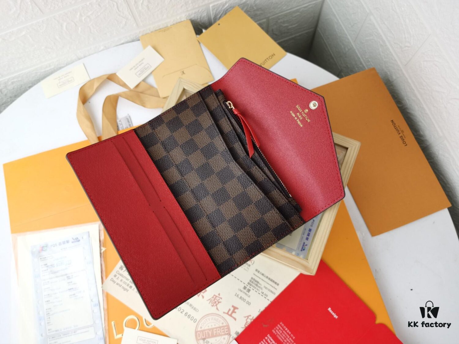 Top Quality Original 💎 [Real Item Photography, Personal Background] Josephine Wallet Inspired by Louis Vuitton's First Wallet Design