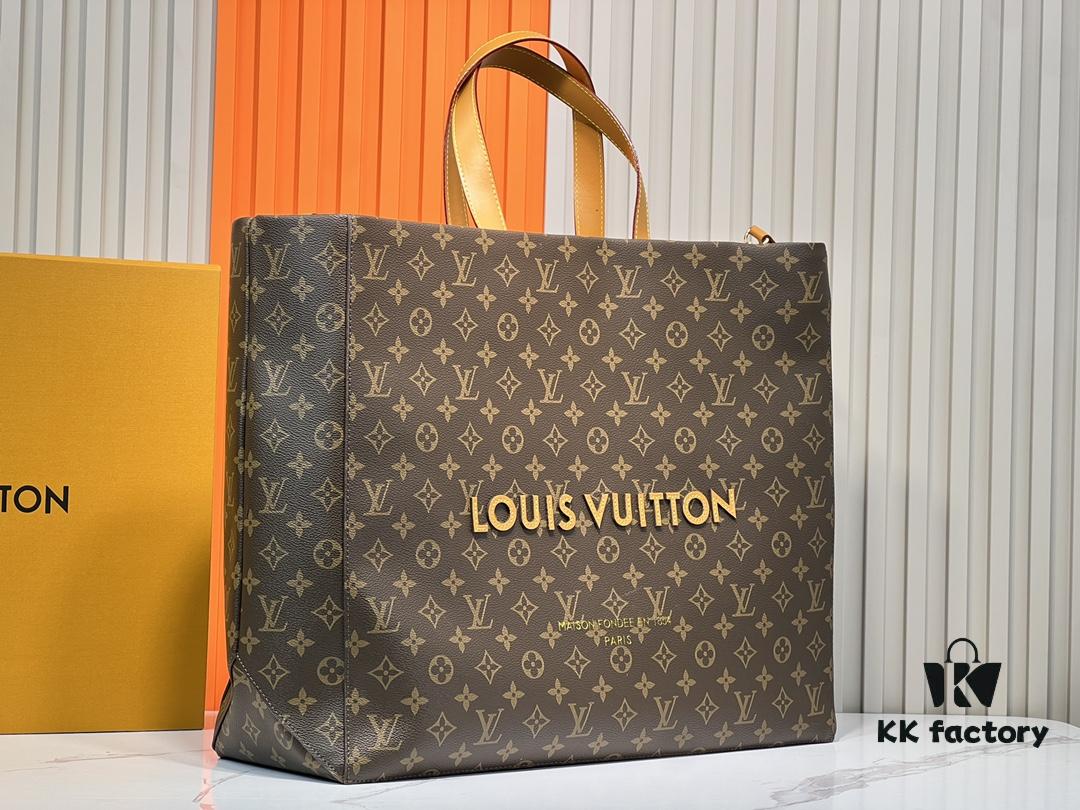 6930594df09edb6de4c4f88b M24457 M24475 This Medium Shopper Handbag Draws Inspiration from Louis Vuitton's Shopping Bag, Featuring Soft Cowhide Leather Embossed with 'Louis Vuitton' and 'Maison Fondée En 1854', Top Handles, and Removable Shoulder Strap. Dimensions: 40x32x16cm
