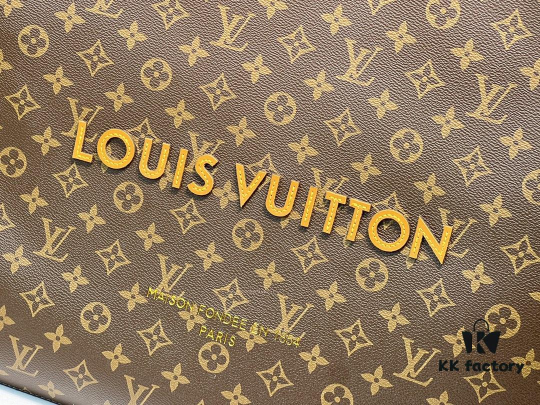 69305950f09edb6de4c4f890 M24457 M24475 This Medium Shopper Handbag Draws Inspiration from Louis Vuitton's Shopping Bag, Featuring Soft Cowhide Leather Embossed with 'Louis Vuitton' and 'Maison Fondée En 1854', Top Handles, and Removable Shoulder Strap. Dimensions: 40x32x16cm