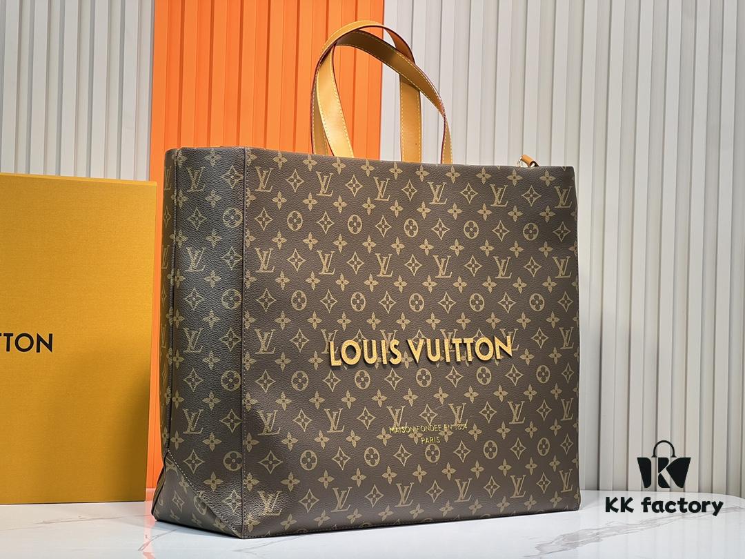 69305955f09edb6de4c4f898 M24457 M24475 This Medium Shopper Handbag Draws Inspiration from Louis Vuitton's Shopping Bag, Featuring Soft Cowhide Leather Embossed with 'Louis Vuitton' and 'Maison Fondée En 1854', Top Handles, and Removable Shoulder Strap. Dimensions: 40x32x16cm