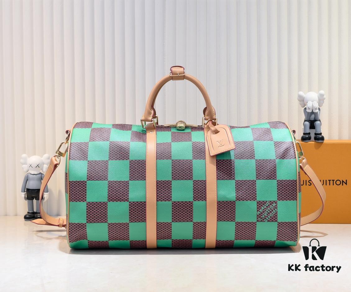 6930595ef09edb6de4c4f8a8 M40667 M41416 Keepall Bandoulière 50 Travel Bag in Damier Golf Coated Canvas