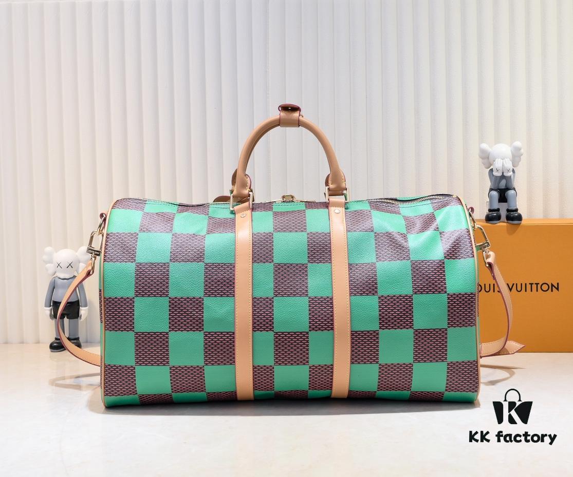 6930595ff09edb6de4c4f8ab M40667 M41416 Keepall Bandoulière 50 Travel Bag in Damier Golf Coated Canvas