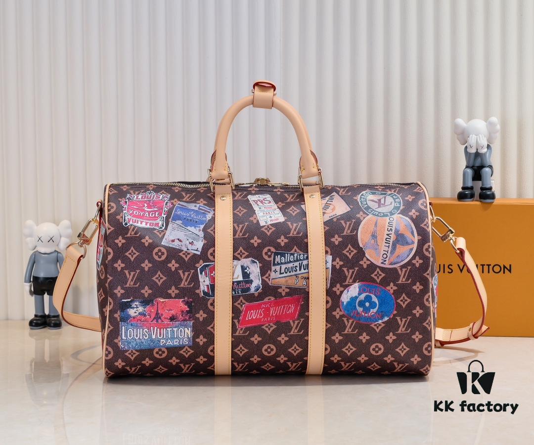 69305978f09edb6de4c4f8d3 Color-changing Yellow Keepall Bandoulière 45 Travel Bag M24960 M41416