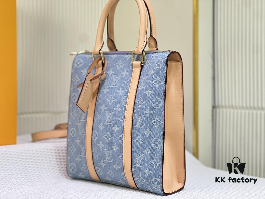 6930598ff09edb6de4c4f8f8 M46098 M59960 Light Blue Denim Sac Plat Cross Bag