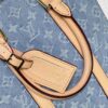 69305991f09edb6de4c4f8fb M46098 M59960 Light Blue Denim Sac Plat Cross Bag