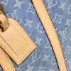 69305992f09edb6de4c4f8fc M46098 M59960 Light Blue Denim Sac Plat Cross Bag