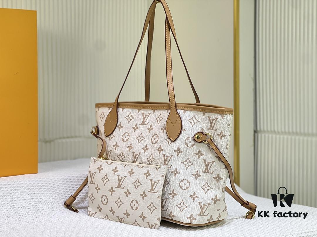 69305993f09edb6de4c4f8ff M40995 M40994 White Flower Parent-Child Bag Classic Shopping Bag Louis Vuitton New Neverfull