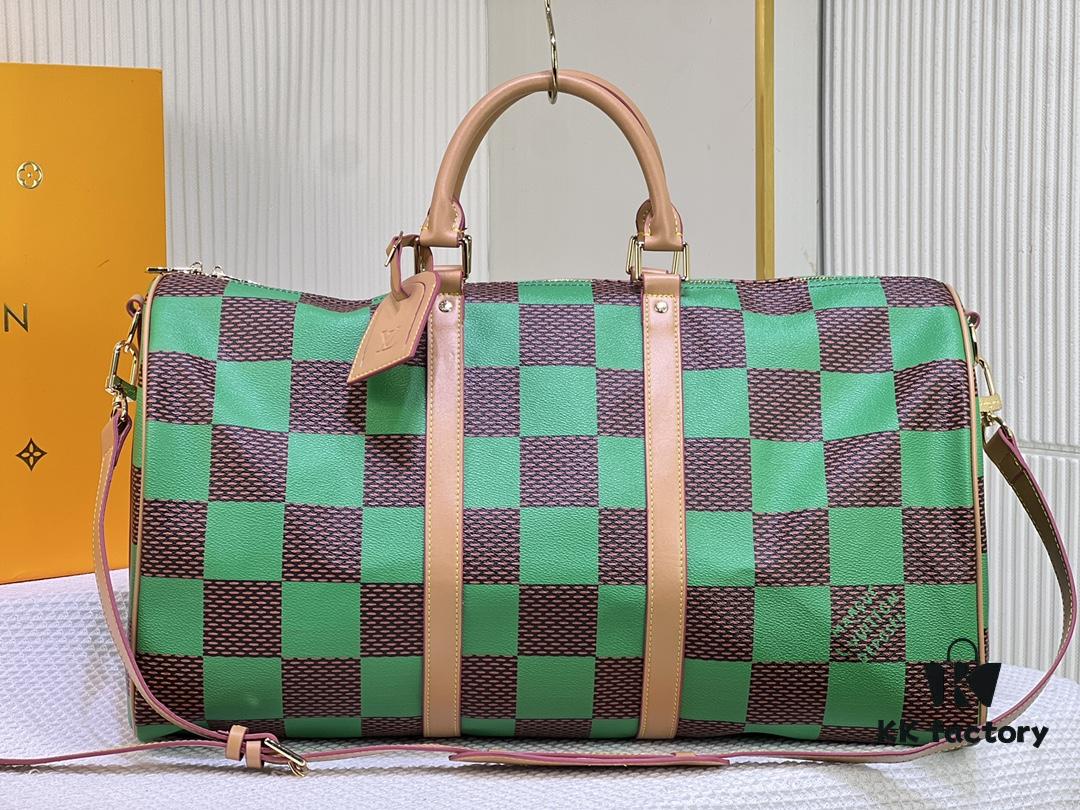 69305997f09edb6de4c4f904 M41416 Keepall Bandoulière 50cm Travel Bag in Taurillon Monogram Zhx Leather