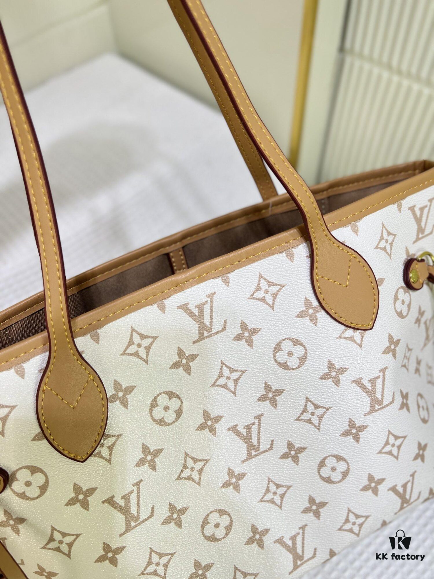 69305997f09edb6de4c4f905 M40995 M40994 White Flower Parent-Child Bag Classic Shopping Bag Louis Vuitton New Neverfull