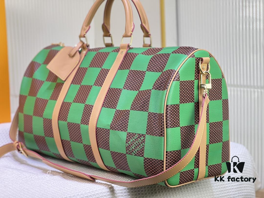 6930599af09edb6de4c4f90b M41416 Keepall Bandoulière 50cm Travel Bag in Taurillon Monogram Zhx Leather