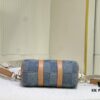 M46271 M22762 Checkered Denim Keepall 25 Bag