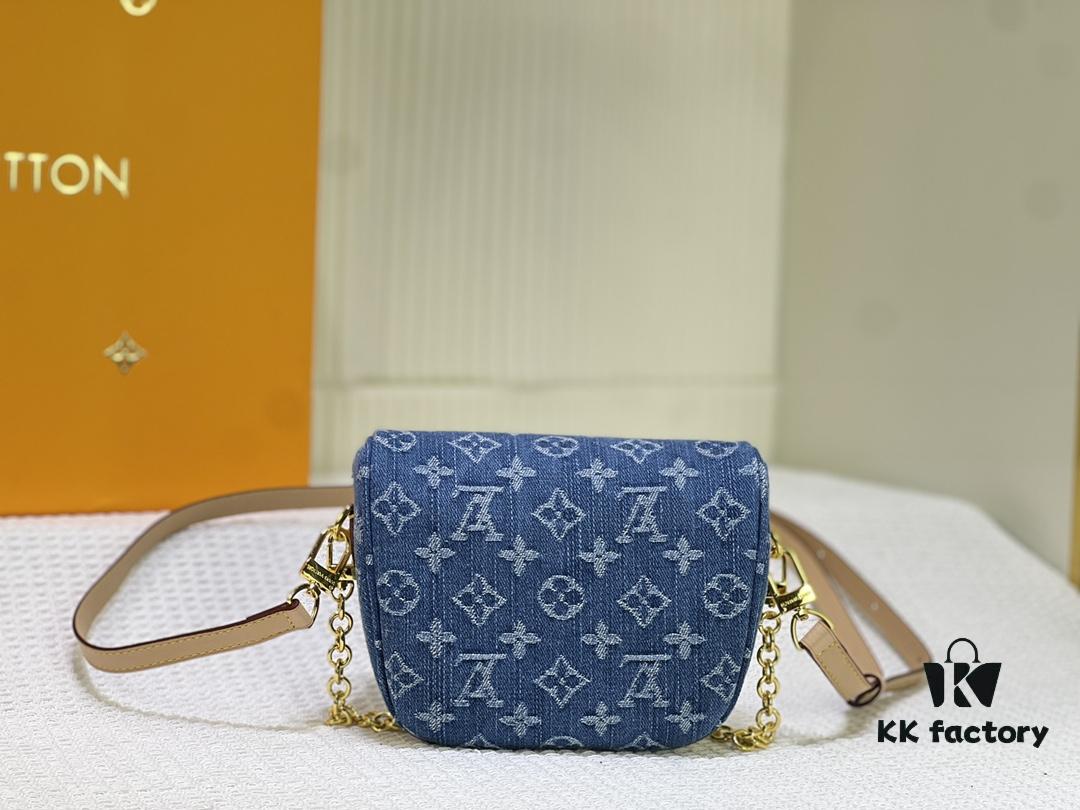 69305a05f09edb6de4c4f9b8 M83353 Mini Bumbag in Denim Monogram