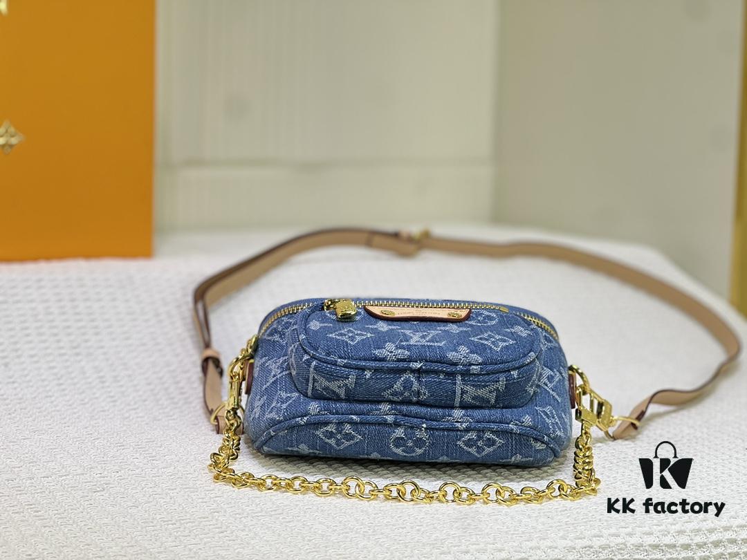 69305a05f09edb6de4c4f9ba M83353 Mini Bumbag in Denim Monogram