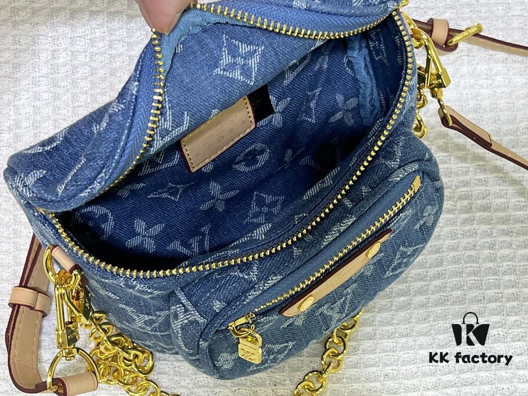 69305a06f09edb6de4c4f9bc M83353 Mini Bumbag in Denim Monogram