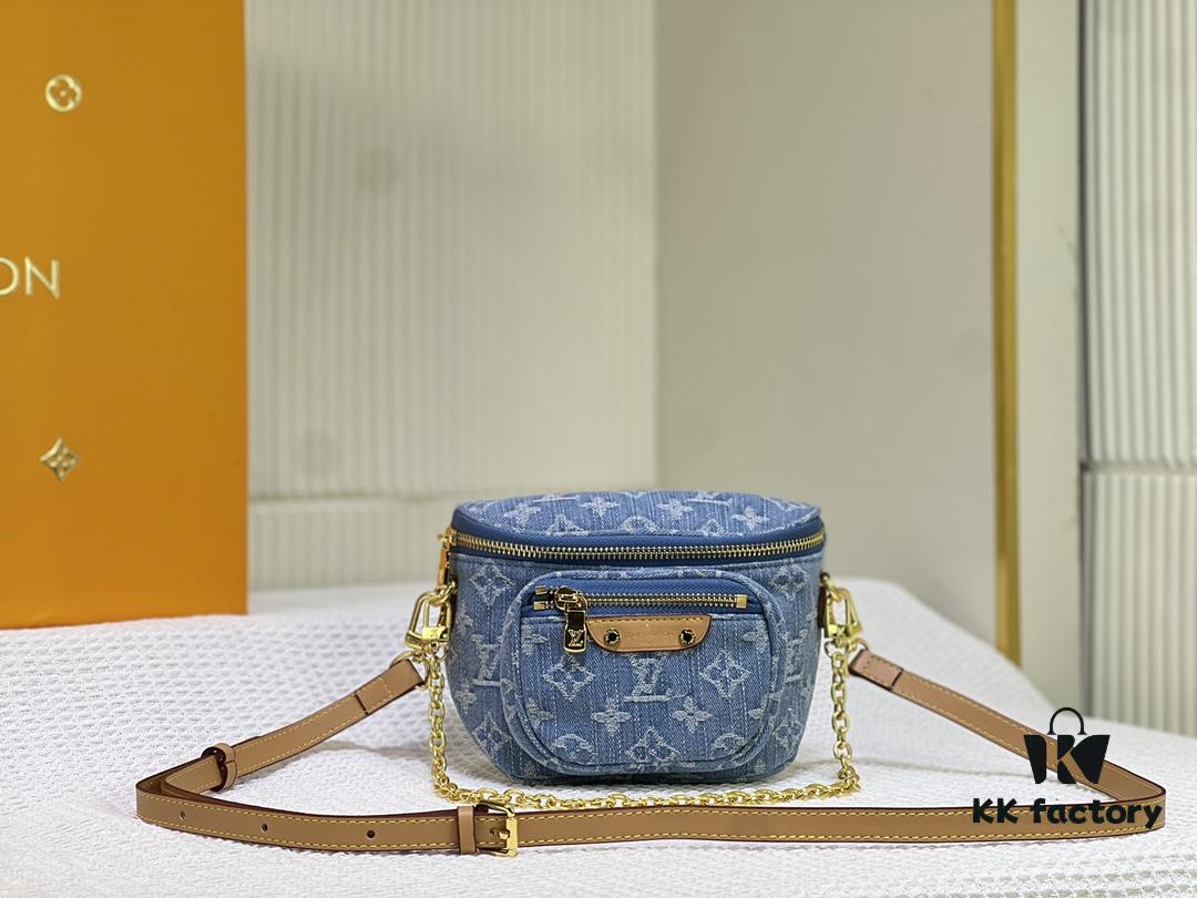 69305a07f09edb6de4c4f9bf M83353 Mini Bumbag in Denim Monogram