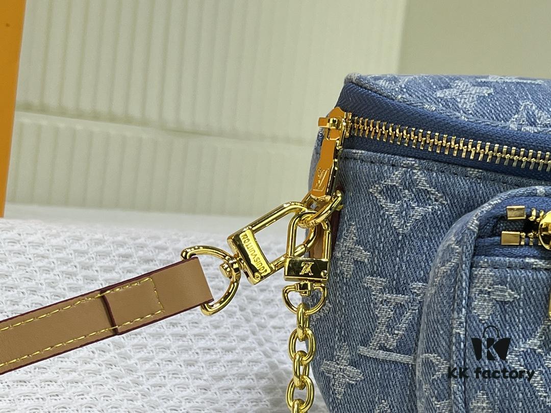 69305a0af09edb6de4c4f9c4 M83353 Mini Bumbag in Denim Monogram