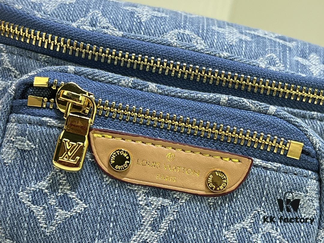 69305a0af09edb6de4c4f9c5 M83353 Mini Bumbag in Denim Monogram