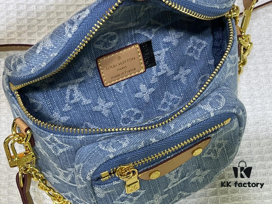 69305a0cf09edb6de4c4f9c8 M83353 Mini Bumbag in Denim Monogram