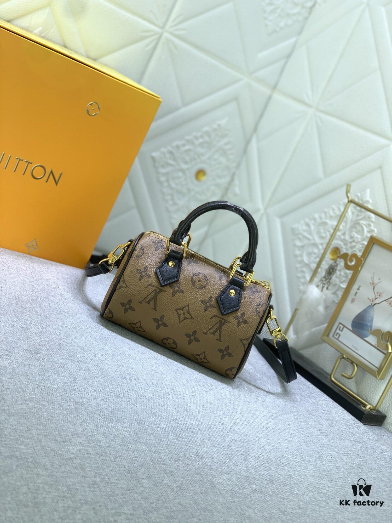69305a1af09edb6de4c4f9dd Upgraded Original M83688 M81085 Nano Speedy Bag by Artist Sun Yitian in Collaboration with Nicolas Ghesquière