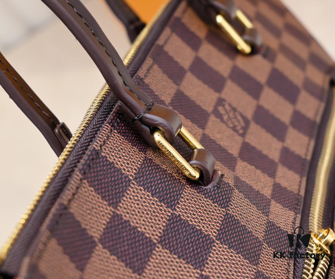 69305a1ff09edb6de4c4f9e5 Authentic Louis Vuitton M42267 Multifunctional Monogram Canvas Shoulder Bag, Small and Large Sizes Available with Imported Taiwanese Material and Genuine Yellow Leather Trim