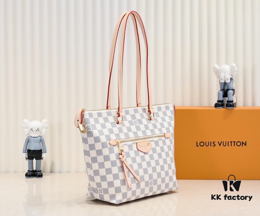 69305a34f09edb6de4c4fa06 Authentic Louis Vuitton M42267 Multifunctional Shoulder Bag in Monogram Canvas, Dual-Tone Yellow Leather Trim, Available in Small and Large Sizes