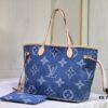 69305a72f09edb6de4c4fa5f Upgraded Original M40995 Medium Denim Jacquard Shopping Tote Bag 💋💋 Louis Vuitton New Neverfull, A Fresh Interpretation of the Iconic Handbag Exploring Refined Interior Details
