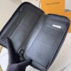 ZIPPY VERTICAL Wallet m80505 Black Embossed Pattern (Print)