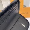 ZIPPY VERTICAL Wallet m80505 Black Embossed Pattern (Print)