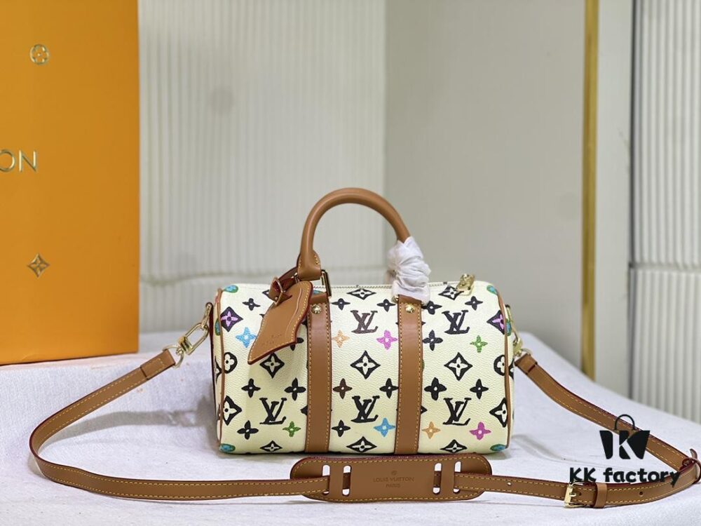 69305a8df09edb6de4c4fa81 M24849 White Color Black Color Pillow Bag