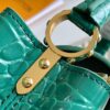 Capucines Mini Bag in Crocodile-Embossed Leather with Gold-Tone Hardware
