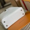 69305aabf09edb6de4c4fab3 Top Grade Complete Packaging 【Premium Original Leather M22203💋 N93429 White Shiny Crocodile-Texture with Gold Clasp】